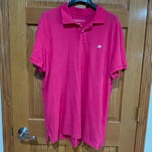 AEROPOSTALE AERO Men's XL Pink Short Sleeve Pullover Polo Shirt EUC